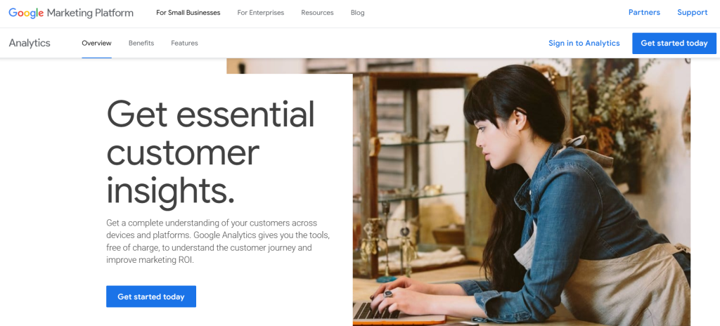 social media toolkit image 4: image of google analytics webpage