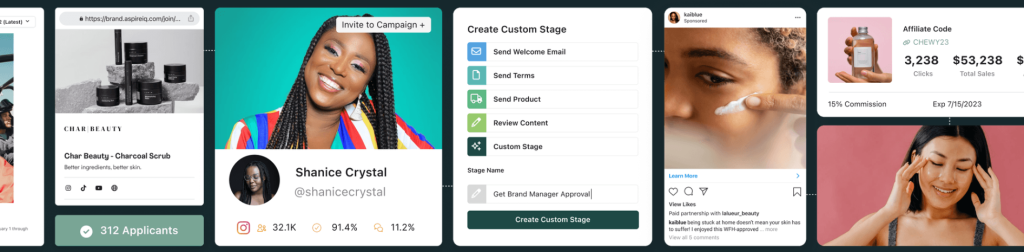 Influencer marketing examples